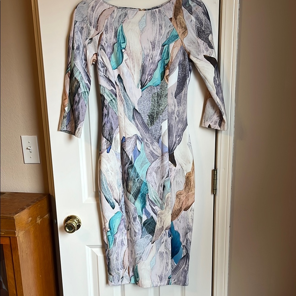 H&M Multicolor Abstract Dress